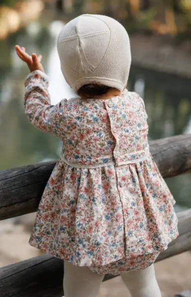 Vestido con braguita bebe rosa