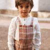 peto niño cuadros tartan