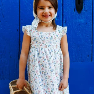 Vestido niña blanco con flores