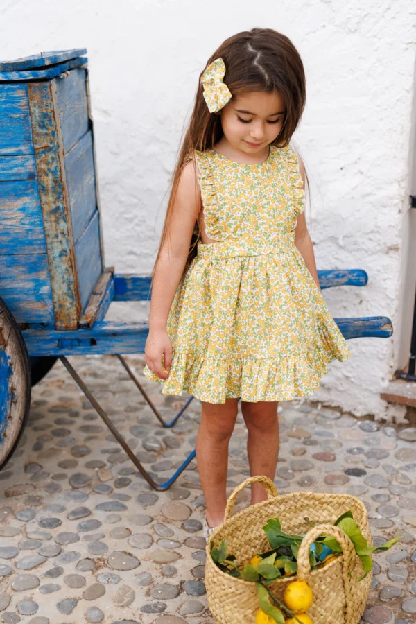 Vestido niña verano amarillo