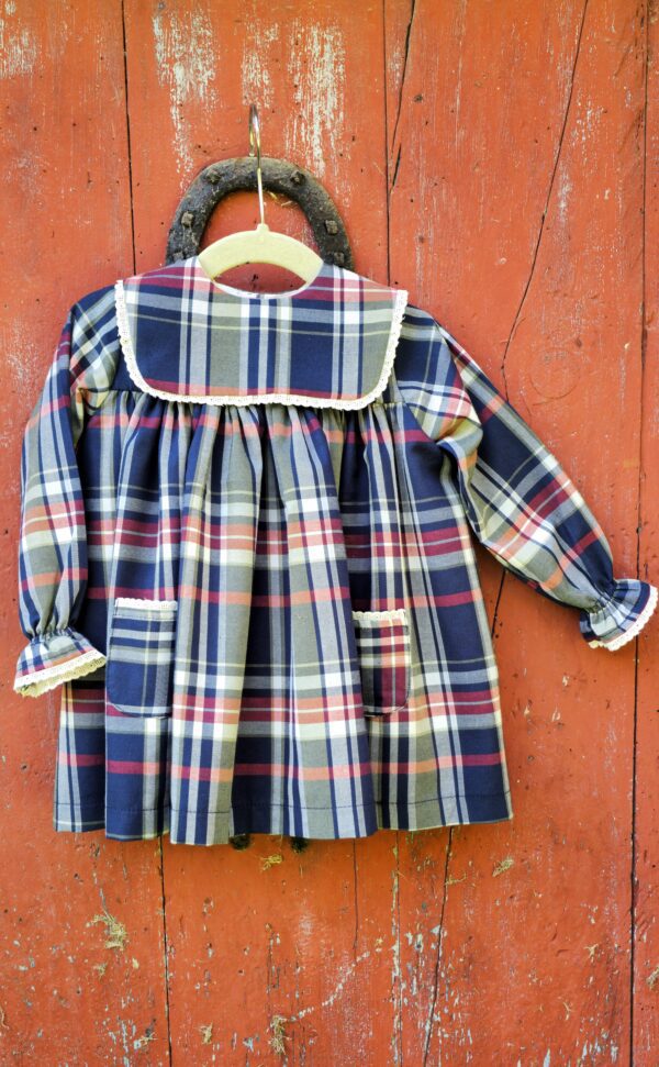 vestido para niña cuadros tartan