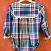 Pelele bebé unisex cuadros tartan