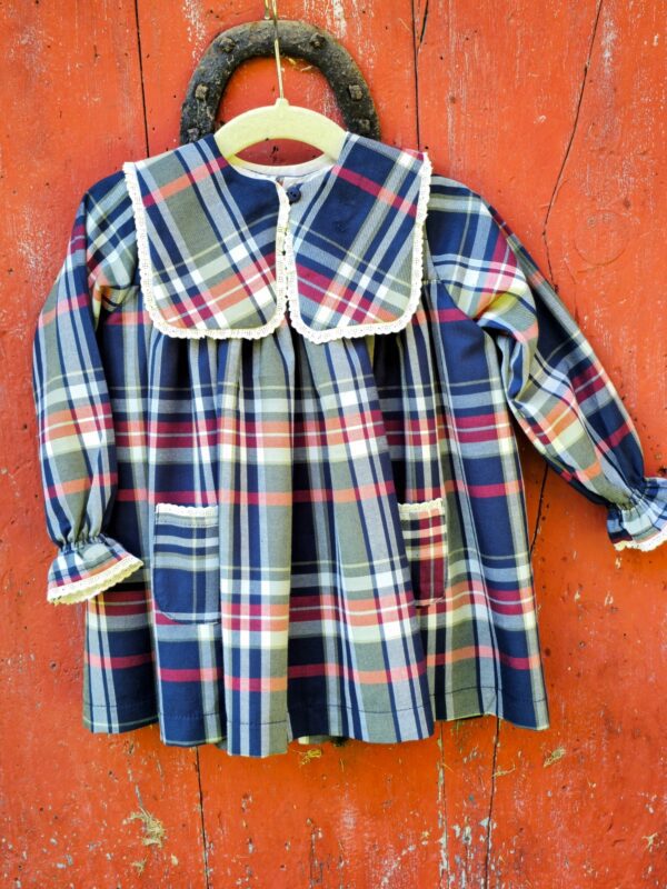 vestido para niña cuadros tartan