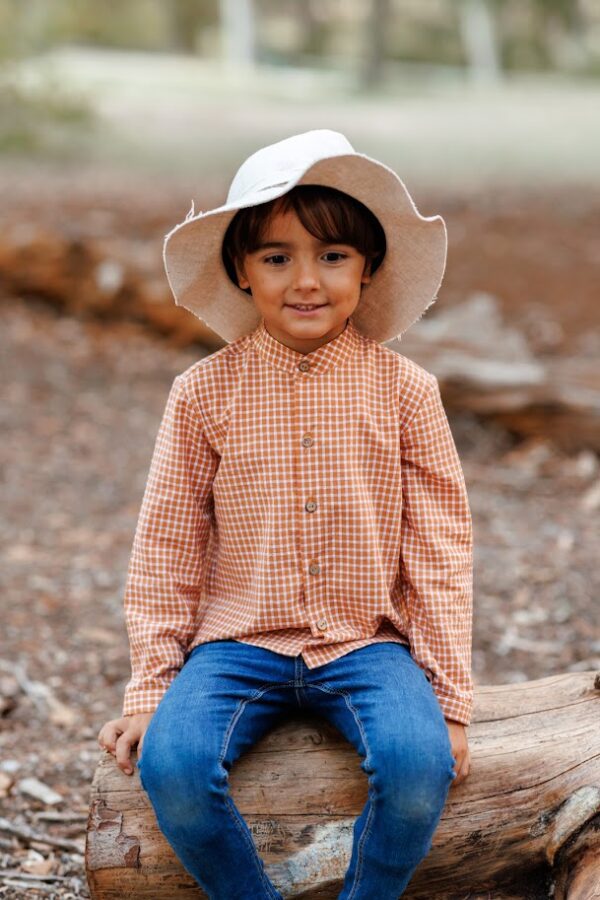 camisa niño vichy