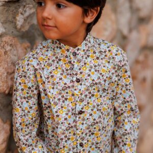 camisa niño flores