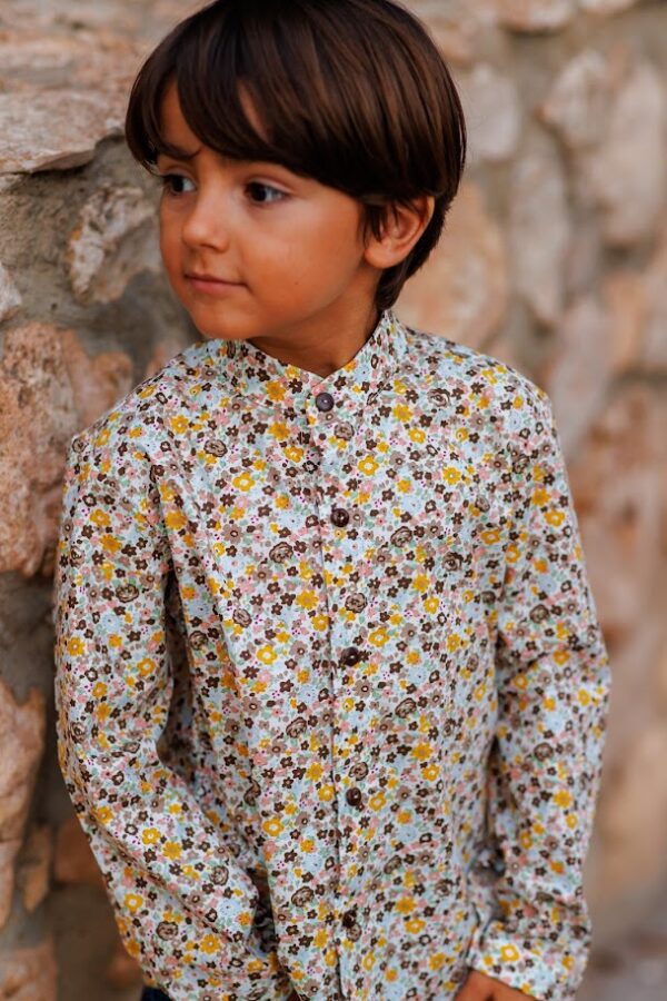 camisa niño flores