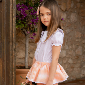 conjunto niña vichy