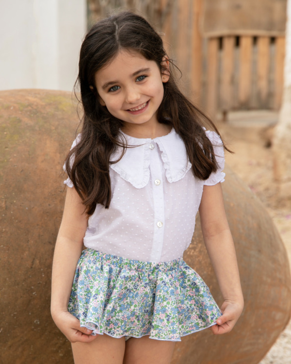 blusa y falda niña