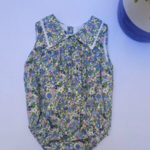 Bebé con pelele Rumba moda infantil de algodón con estampado alegre y botones