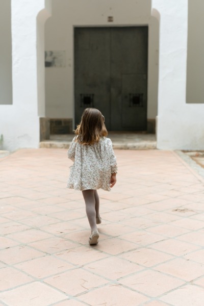 vestido niña bambula floral